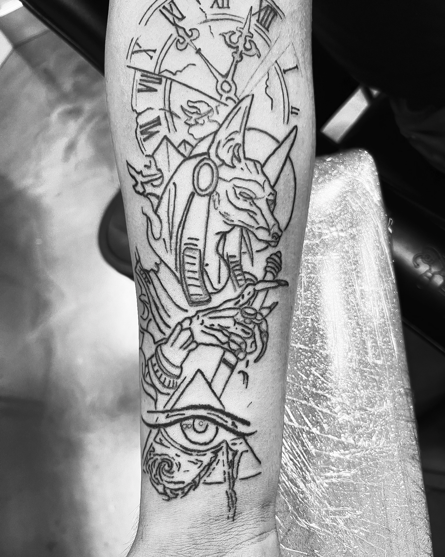 Anubis & Time — Forearm